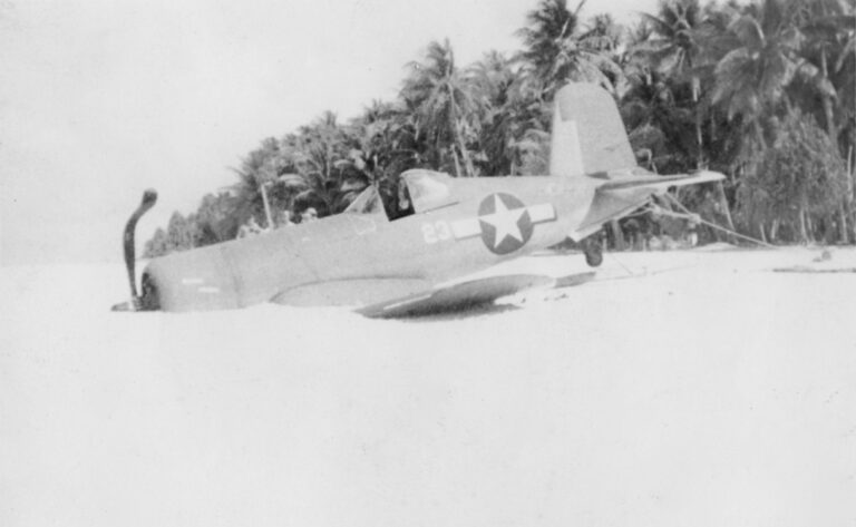 Beached Corsair.1944